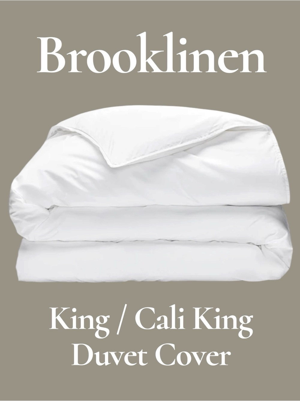 Brooklinen Washed Classic Percale Duvet Cover King / Cali King